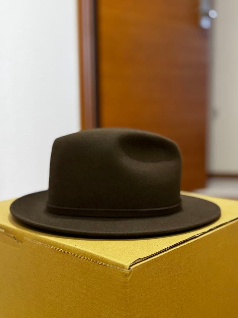 新品未使用　ステットソン ウールフェルトハット サンドベージュ 57cm