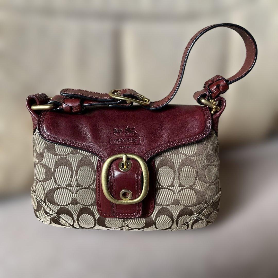 コーチ　シグネチャーバッグ　ヴィンテージ