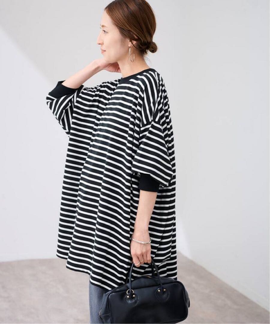 FRAMeWORK onit オニット別注OVERSIZEボーダーロングスリーブ