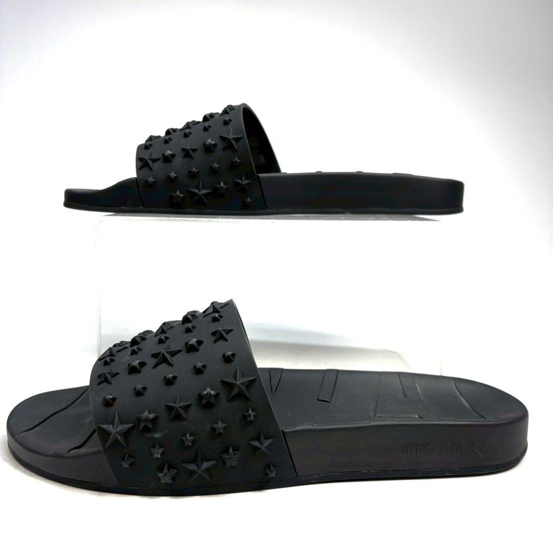JIMMY CHOO ジミーチュウ　ラバーサンダル　42 ブラック