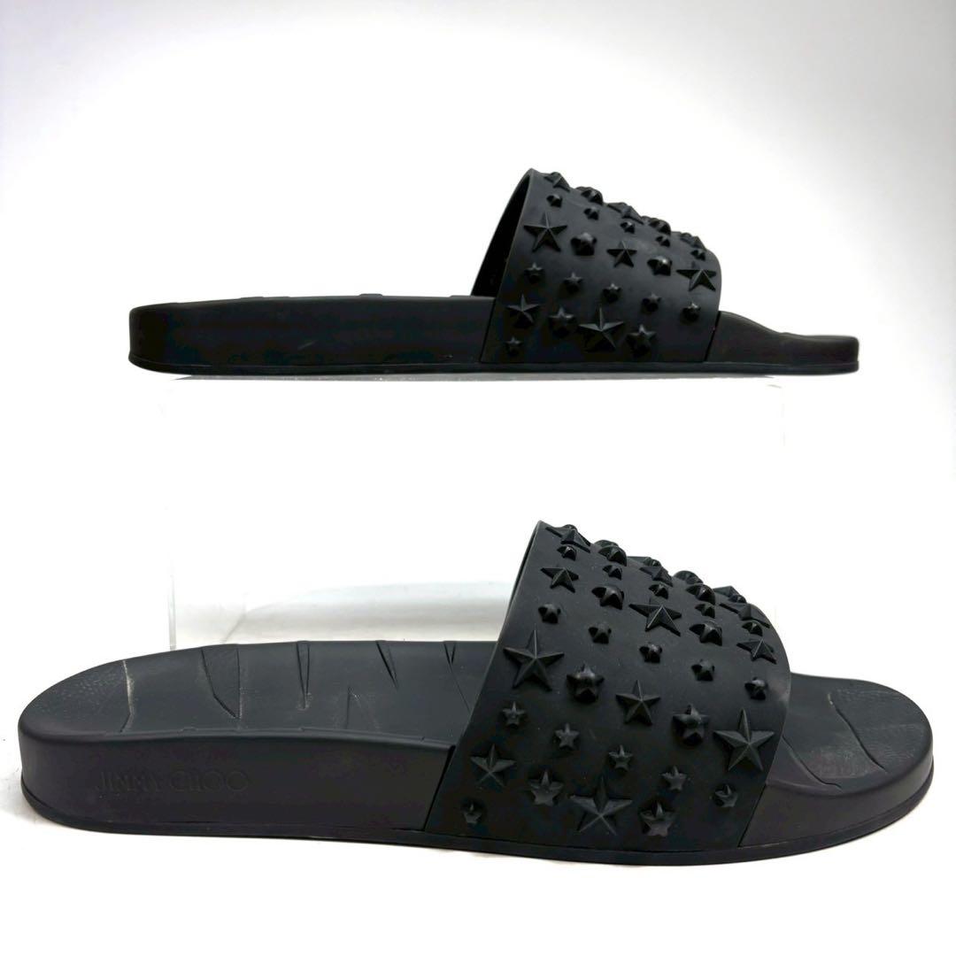 JIMMY CHOO ジミーチュウ　ラバーサンダル　42 ブラック