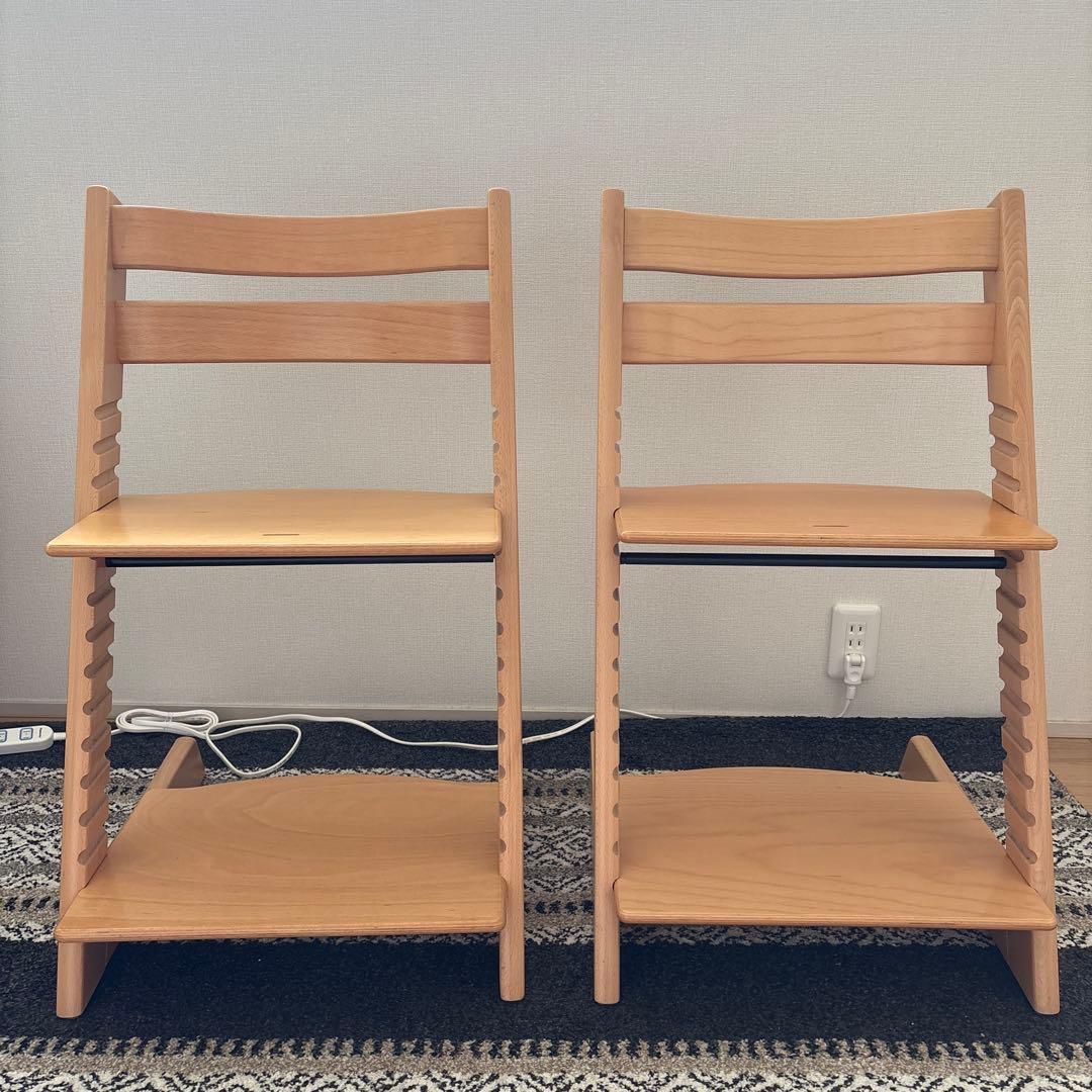 ストッケ　トリップトラップ　ナチュラル　2点