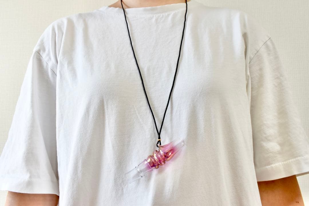 シーシャ ガラスマウスピース オーロラピンク