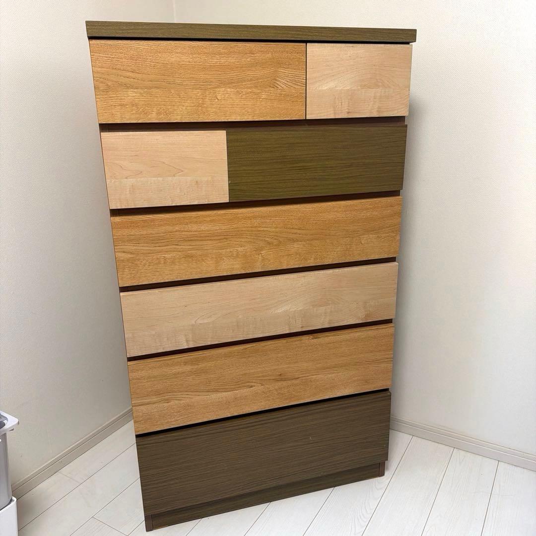 【ニトリ】6段 ハイチェスト カレナ ナチュラルブラウン 北欧