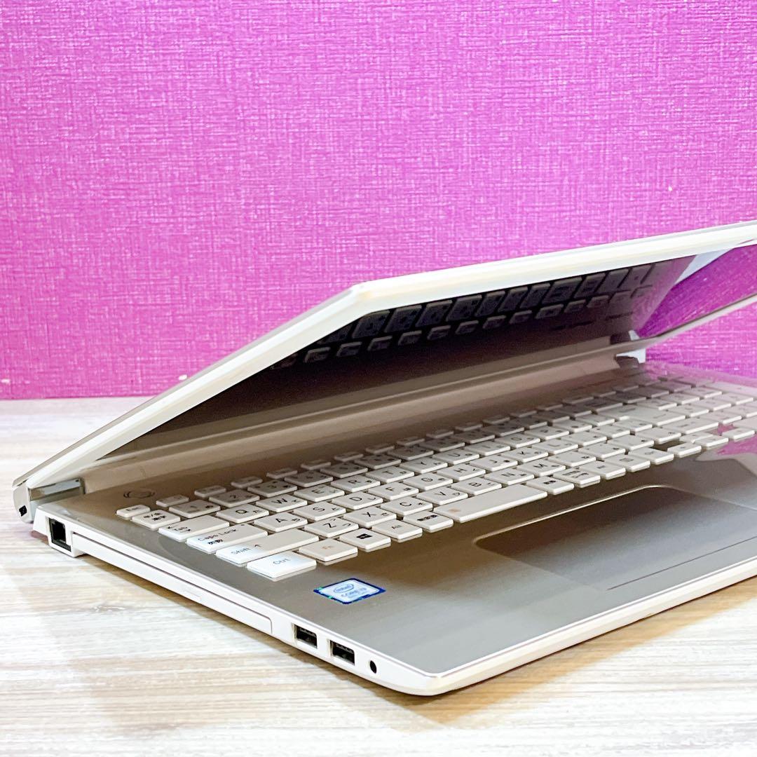 【美品】サテンゴールド✨8世代 i3✨すぐ使えるノートパソコン✨フルHD✨カメラ