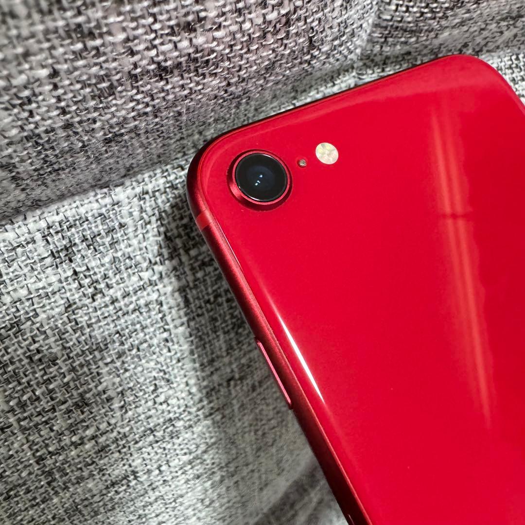 (美品)iPhone SE2 レッド 128GB 本体 ケース付き