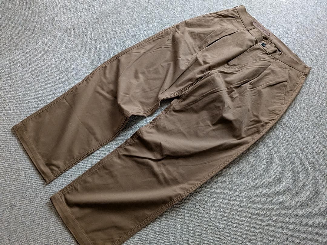 ウィアード トラウザーズ ワーク パンツ チノパン W34 日本製 ベージュ