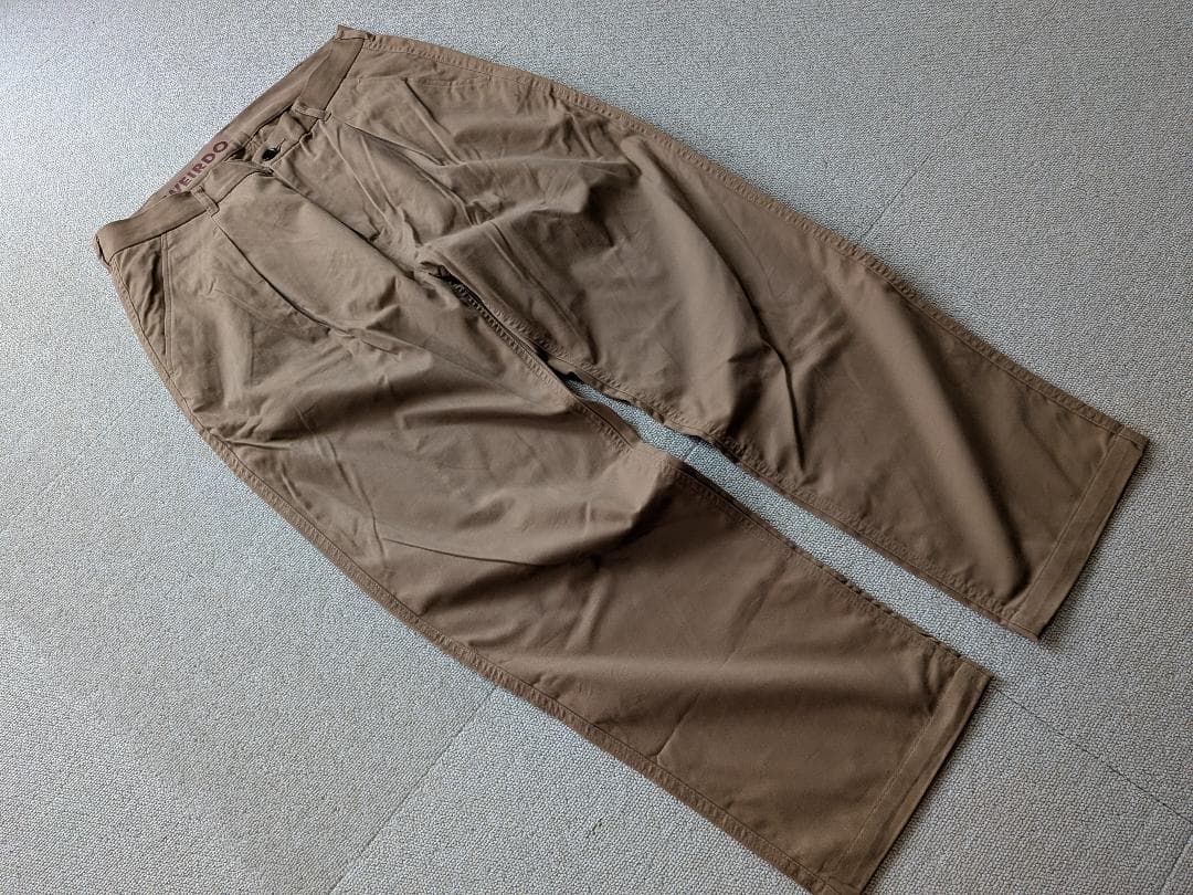 ウィアード トラウザーズ ワーク パンツ チノパン W34 日本製 ベージュ