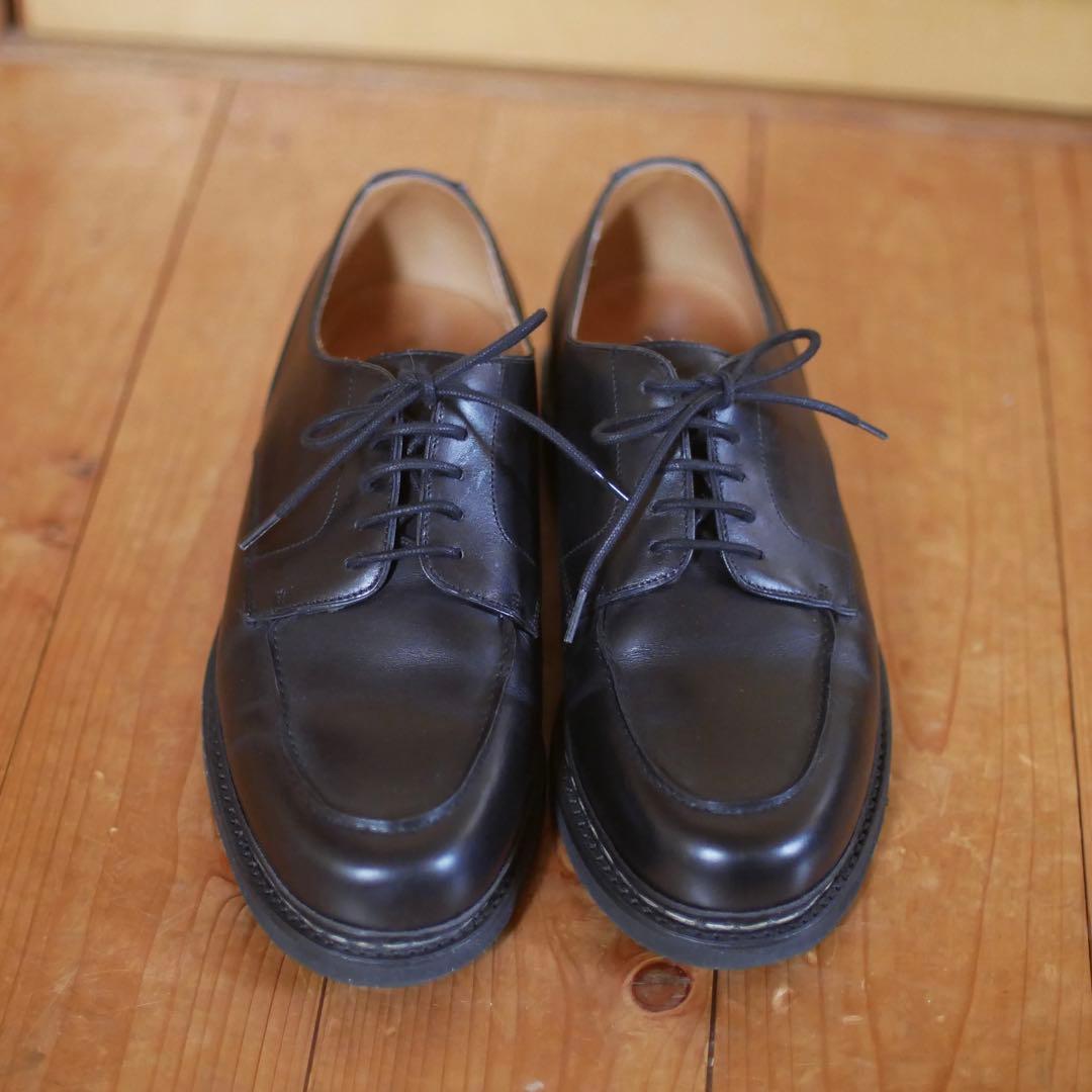 美品 Berwick バーウィック 4477 Uチップ ブラック UK 7.5