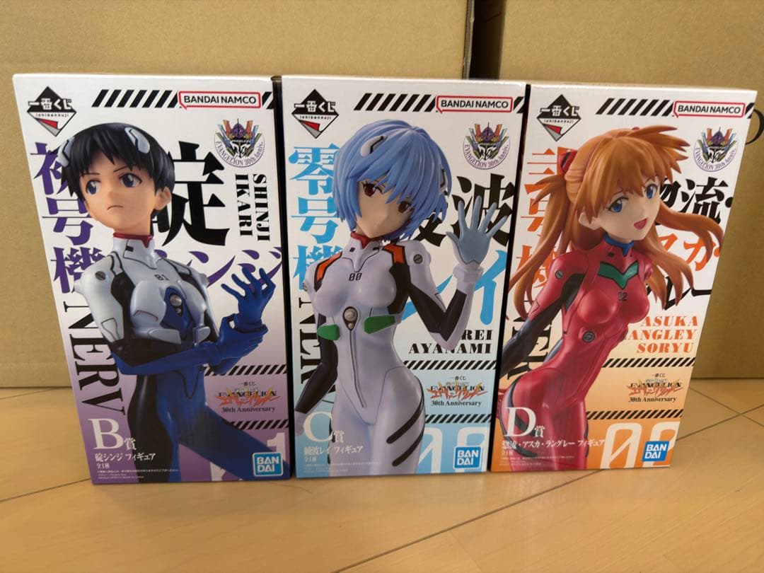 一番くじ 新世紀エヴァンゲリオン 30th B賞C賞D賞セット