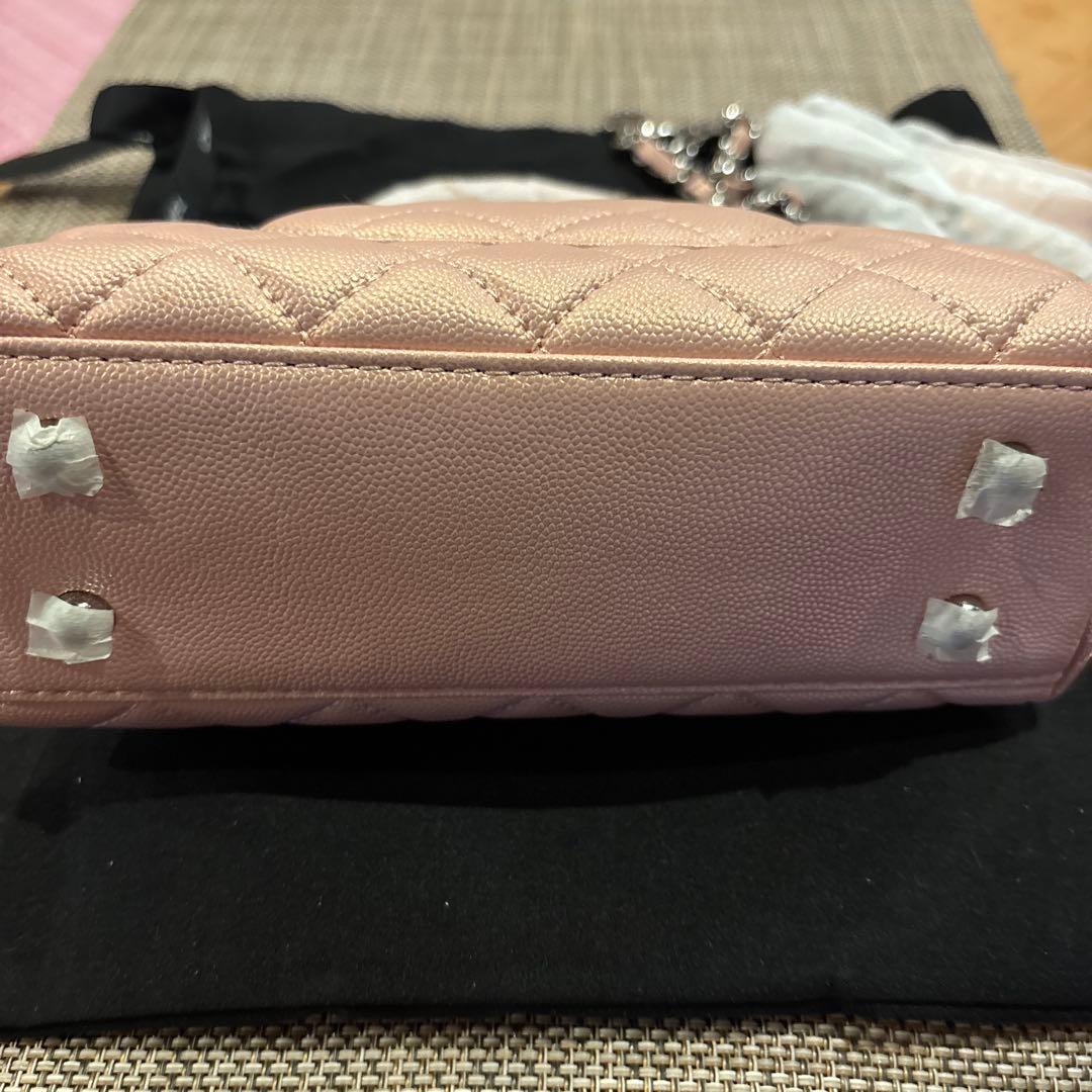 激レアCHANELココハンドルピンクメタリックノベルティバッグ新品未使用