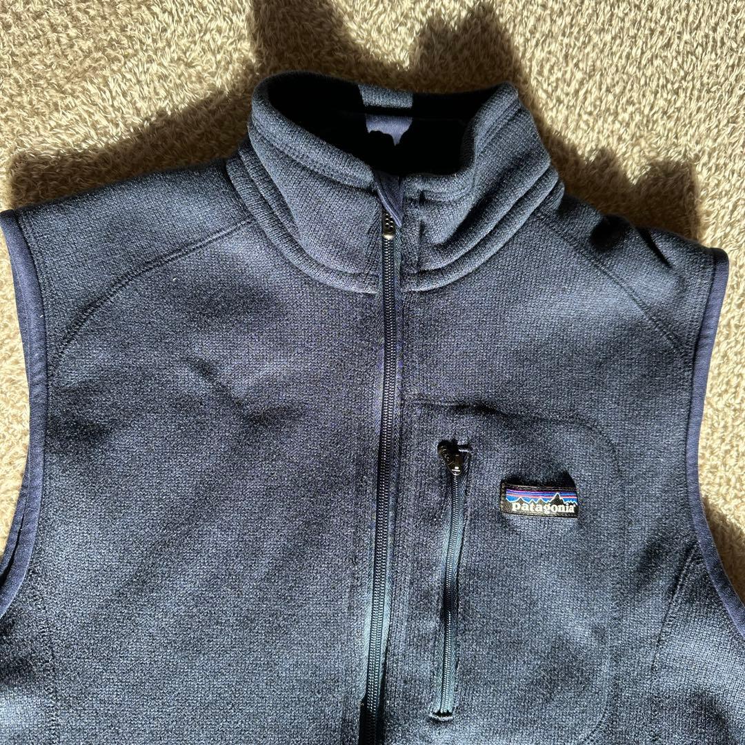 【極美品】patagonia フリースベスト ネイビー M