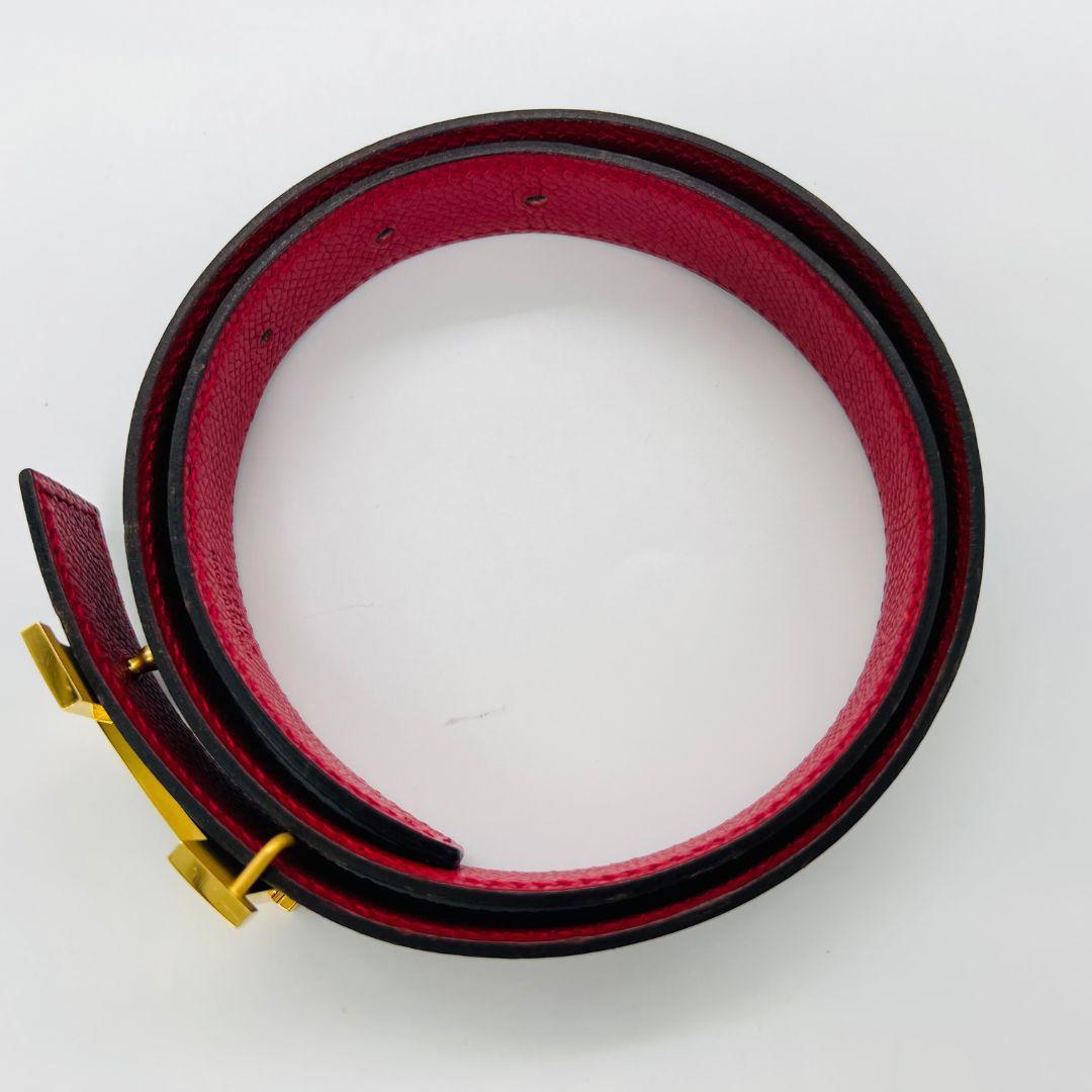 エルメス Hベルト　コンスタンス　リバーシブル　◻︎E ベルト ブラック　レザー