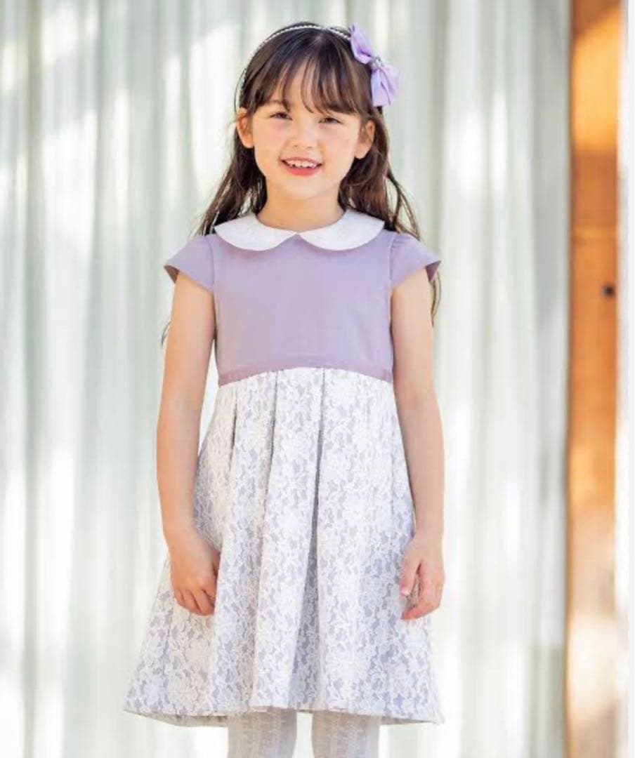 anyFAM ラベンダー×ホワイト セレモニー 入学 卒園 フォーマル