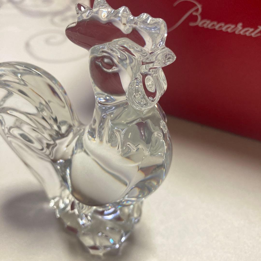 Baccarat バカラ ニワトリ 置物 干支 オブジェ フィギュリン