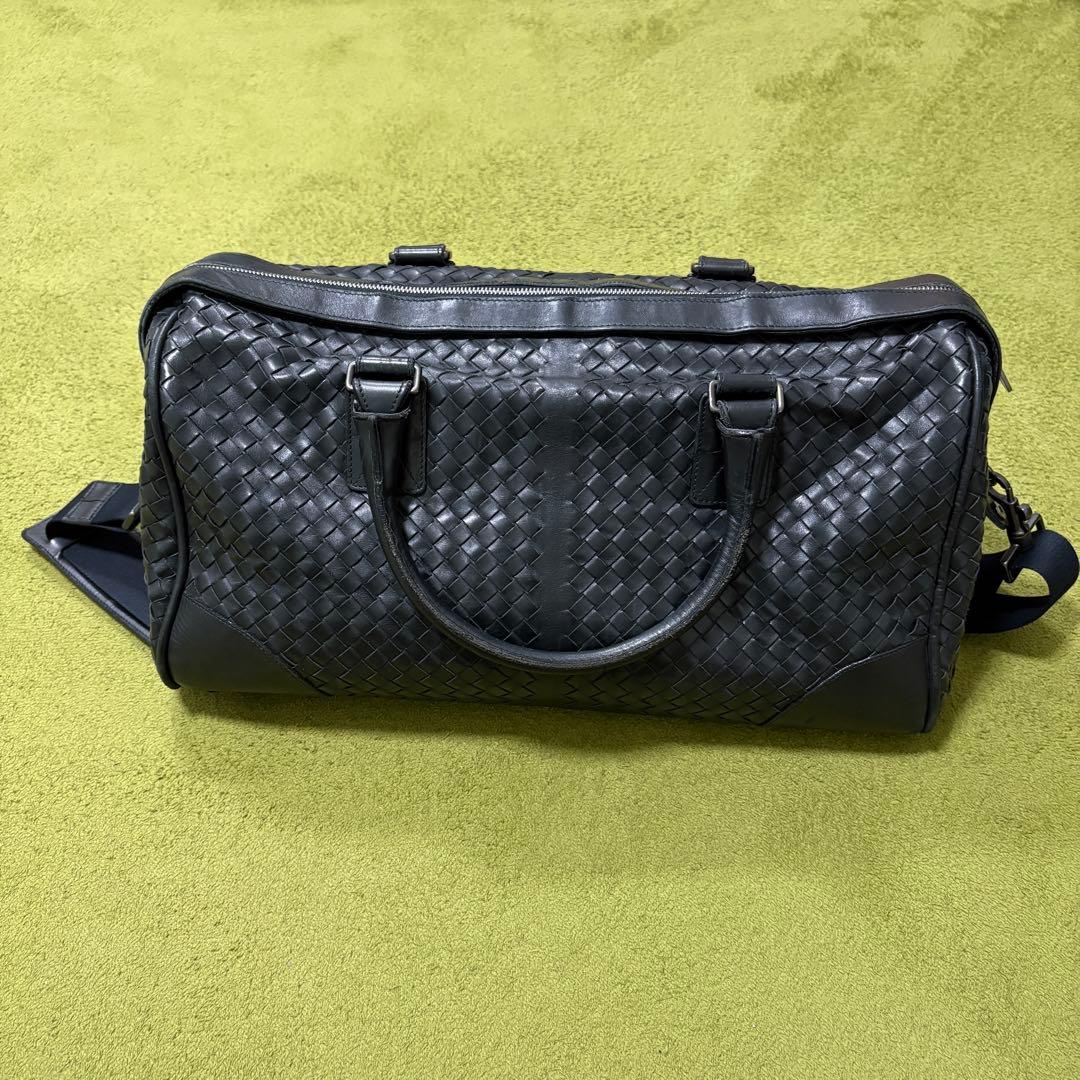 早い者勝ち！BOTTEGA VENETA ボッテガイントレチャートボストンバッグ