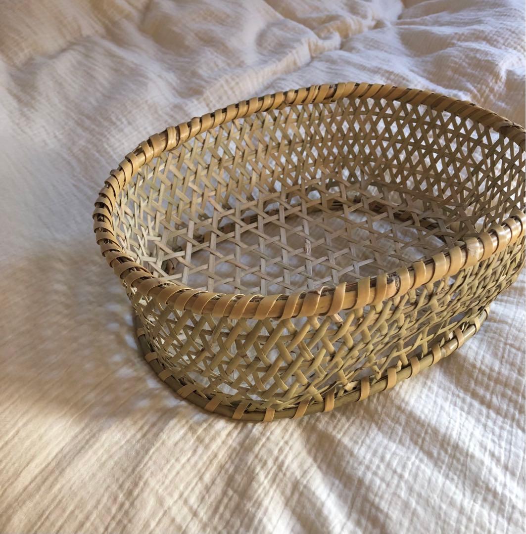 竹細工　根曲竹　かご　カゴアミドリ