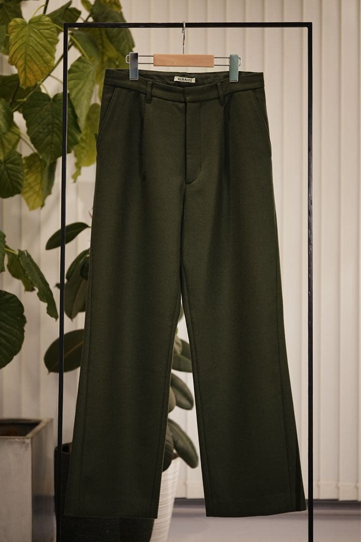 AURALEE WOOL STRAIGHT PANTS 3 スラックス