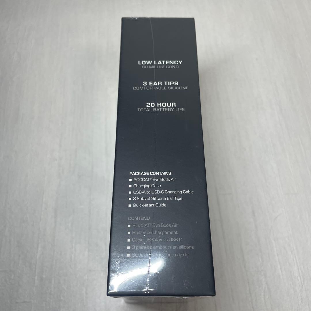 ロキャット ワイヤレスイヤホン Syn Buds Air ゲーミングイヤホン　黒