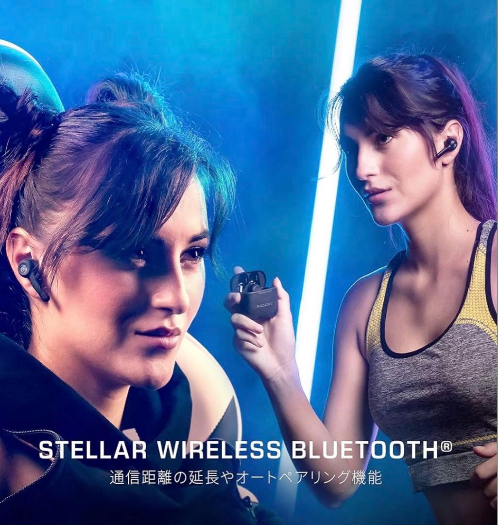 ロキャット ワイヤレスイヤホン Syn Buds Air ゲーミングイヤホン　黒