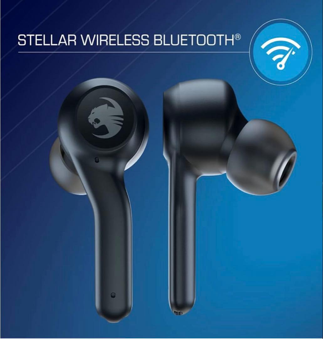 ロキャット ワイヤレスイヤホン Syn Buds Air ゲーミングイヤホン　黒