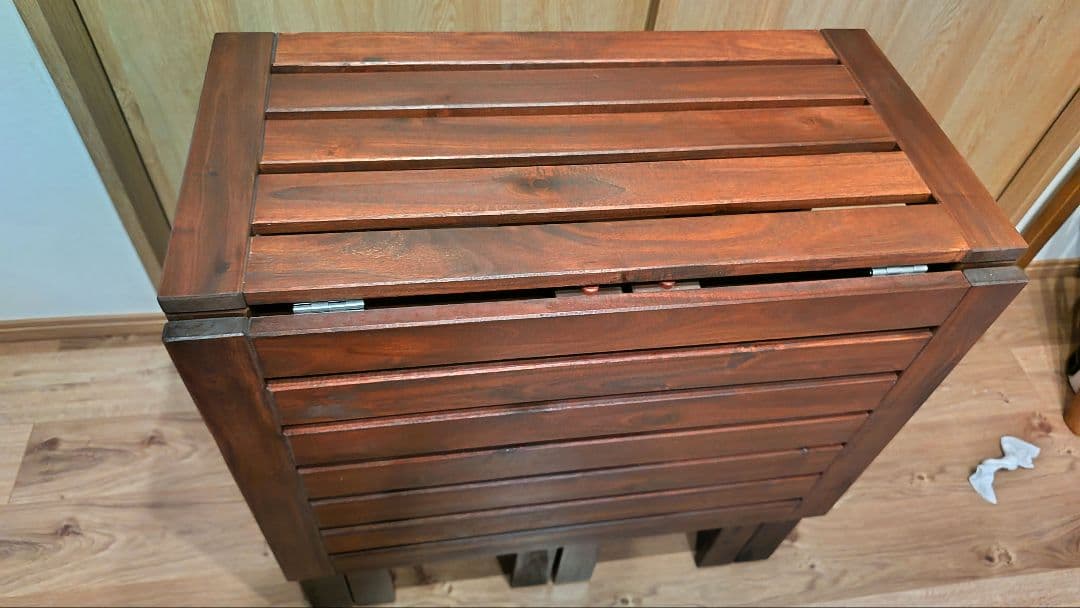 【送料込】美品　IKEA イケア　エップラロー折りたたみテーブル　テーブル　木製