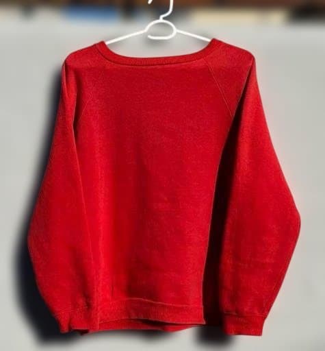 60s ヴィンテージ スウェット ラグランスリーブ　赤