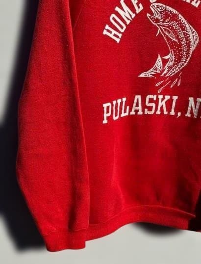 60s ヴィンテージ スウェット ラグランスリーブ　赤