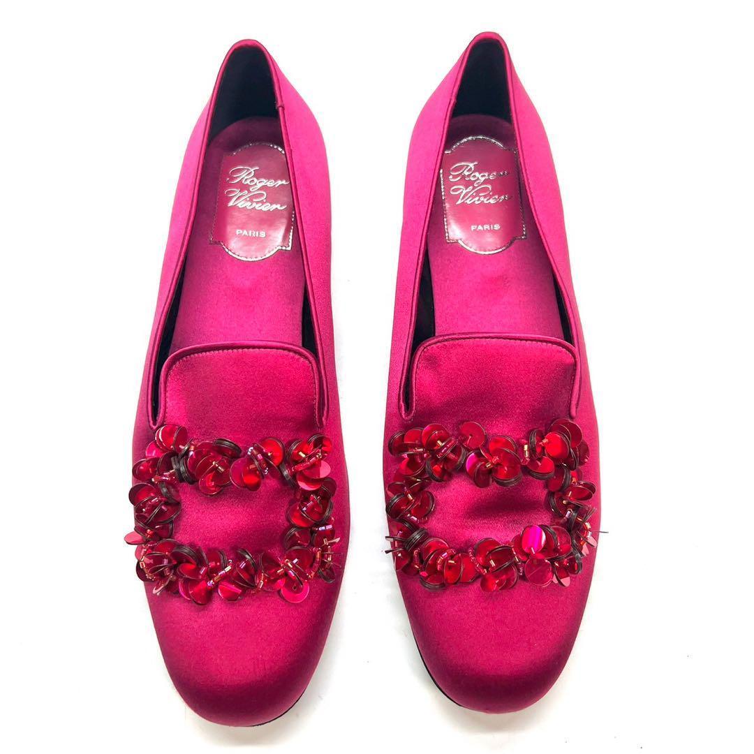 ロジェヴィヴィエ　フラットシューズ　ビジュー