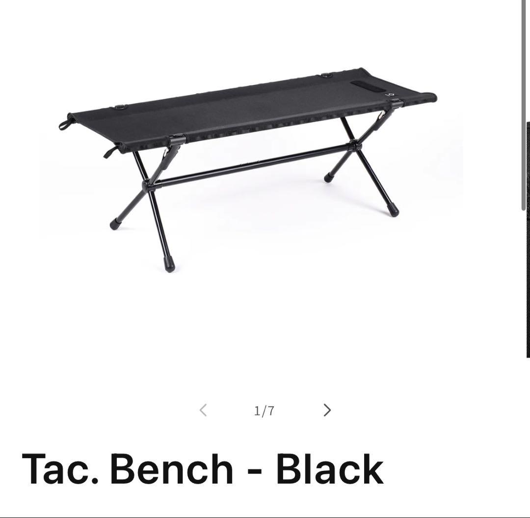 テーブル・チェア・ハンモック Helinox Tac. Bench - Black
