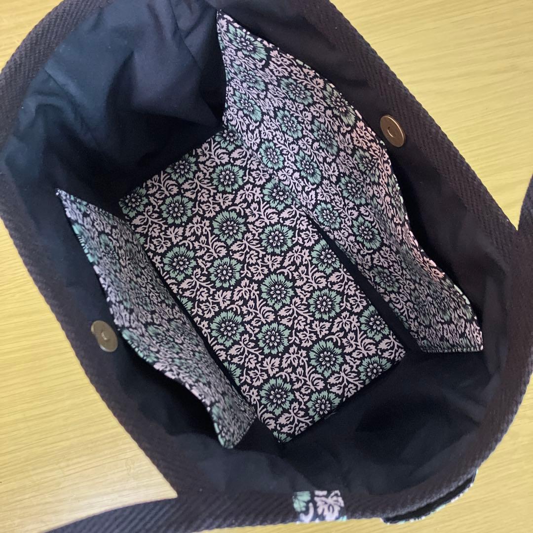 ソレイアード　ハンドメイド　グラニーバッグ　ラウンドトートバック　2点