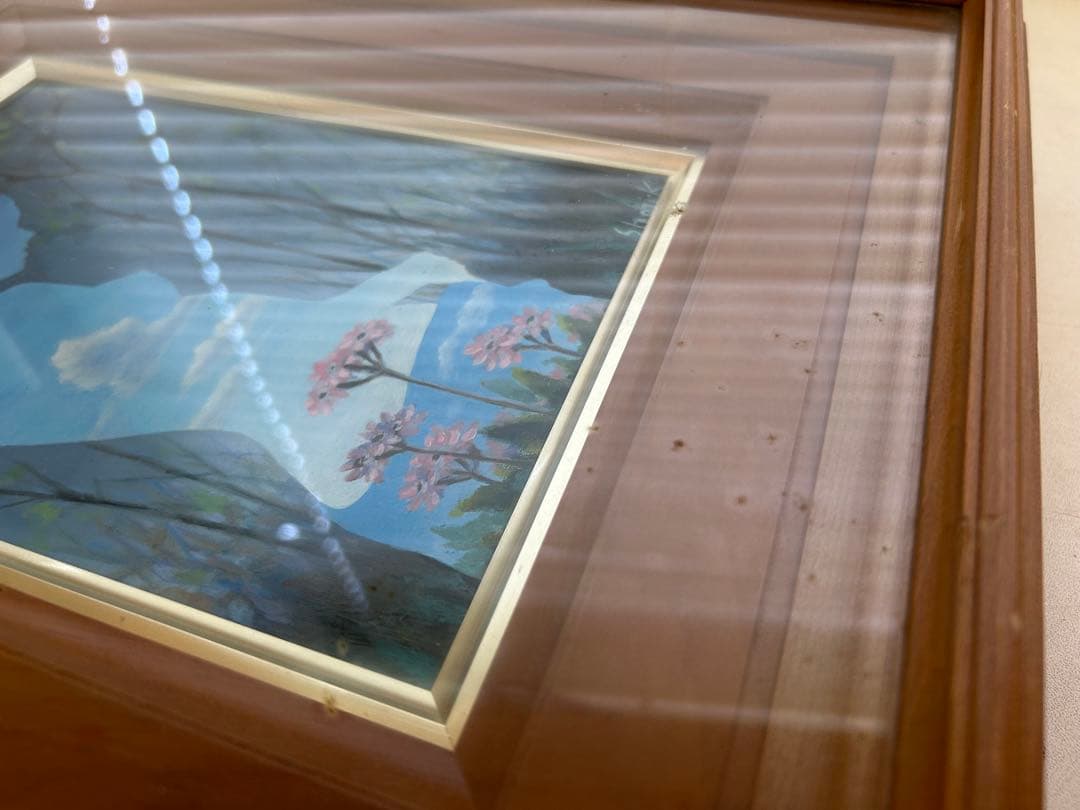 P814 小林正治『木立の幻想』油彩、キャンバス