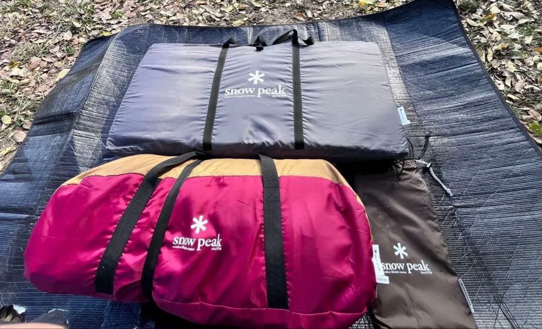 【3点】 peak アメニティドームM フロアマット　フロアシート付き