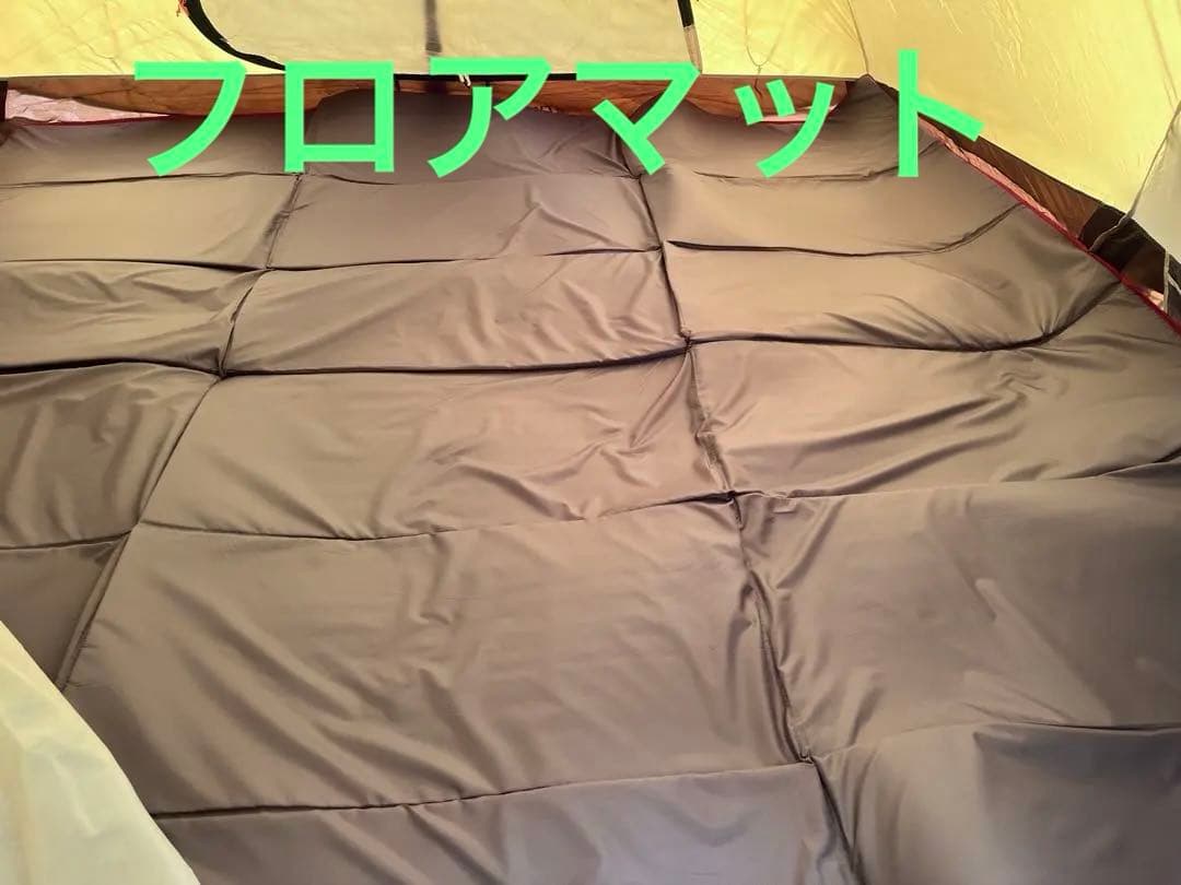 【3点】 peak アメニティドームM フロアマット　フロアシート付き