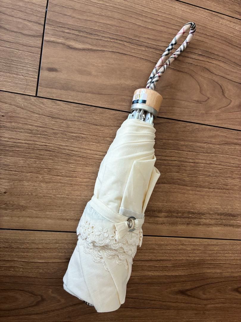 新品未使用 Burberry 折りたたみ傘 晴雨兼用 カバー付き