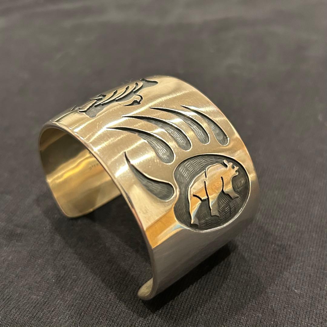 HOPI/ホピ族e Phillips作 ベア パウ ベア バングル