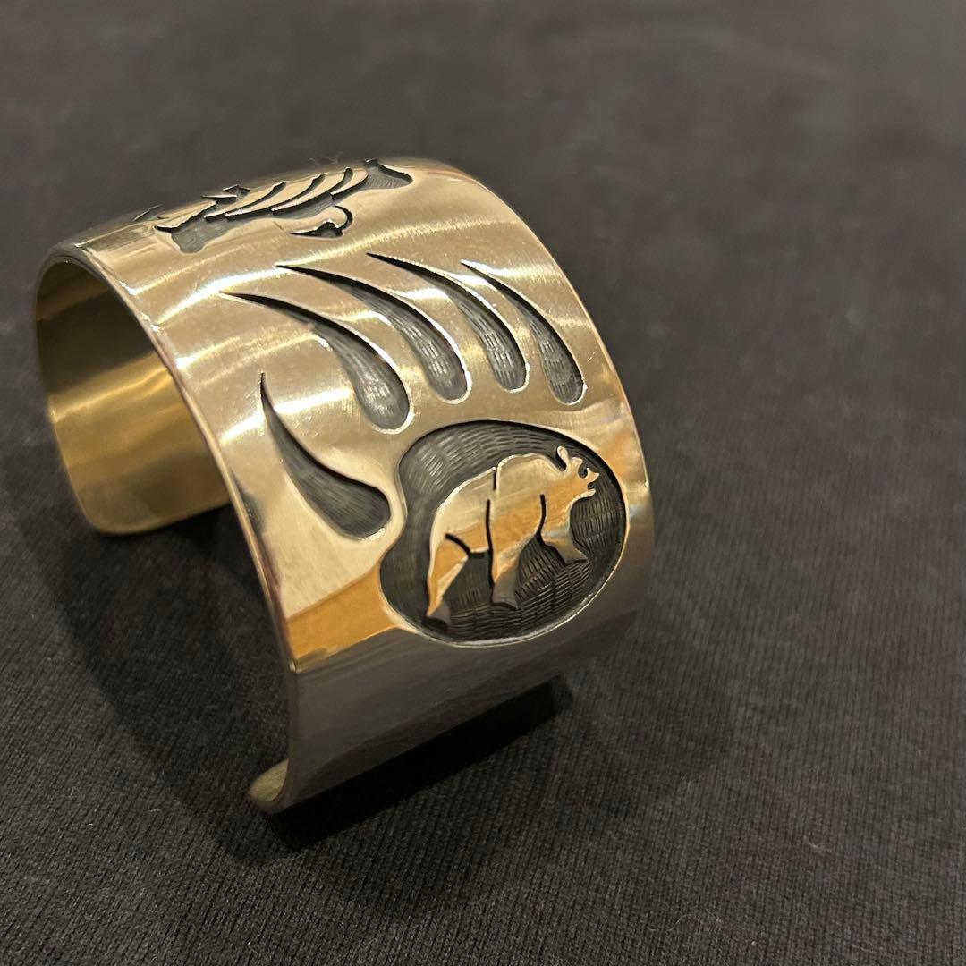 HOPI/ホピ族e Phillips作 ベア パウ ベア バングル