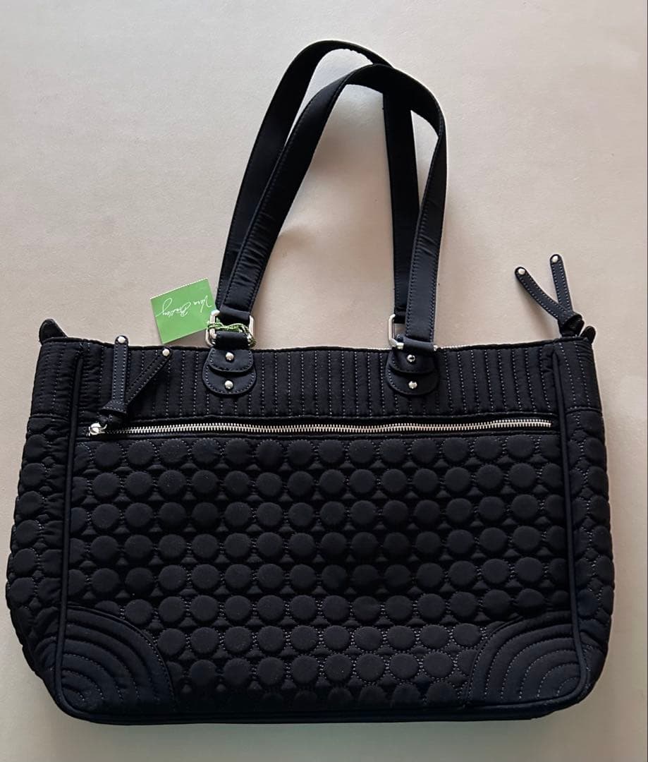 Vera Bradley ブラックキルティング トートバッグ