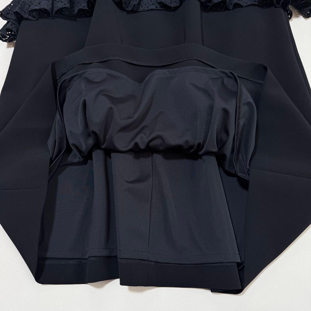 新品✨️フォクシー✨２点セット　レイヤードワンピース（L）ブラック　Aライン