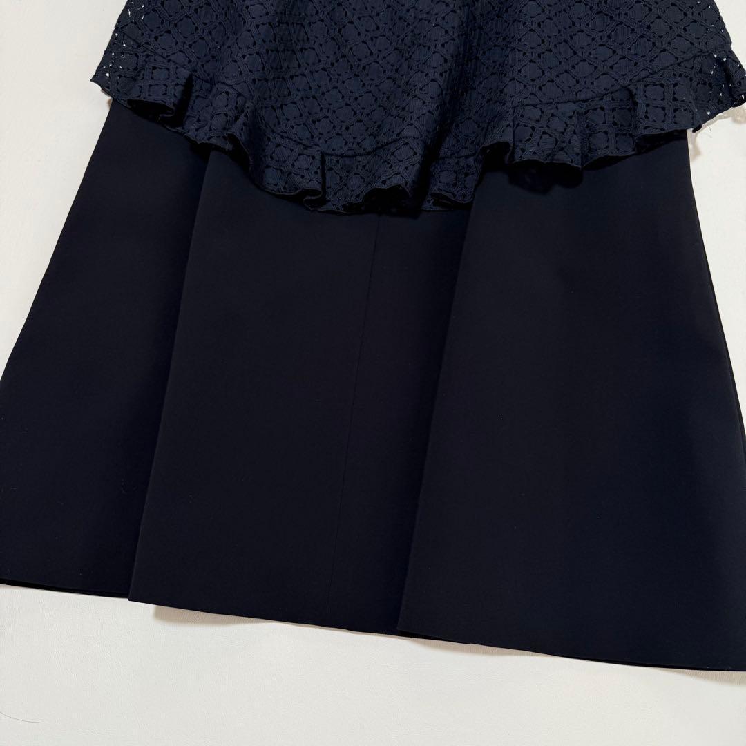 新品✨️フォクシー✨２点セット　レイヤードワンピース（L）ブラック　Aライン