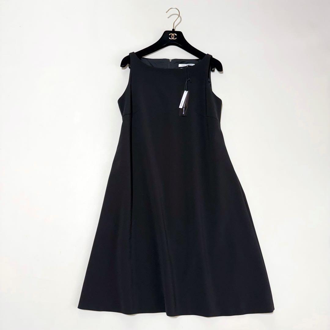 新品✨️フォクシー✨２点セット　レイヤードワンピース（L）ブラック　Aライン