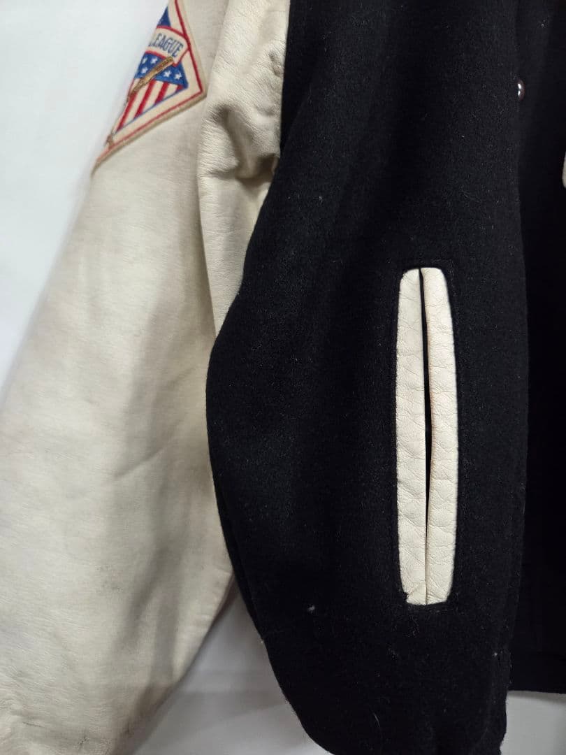 チョークライン ヴィンテージ GIANTS スタジャン ブラック/ホワイト