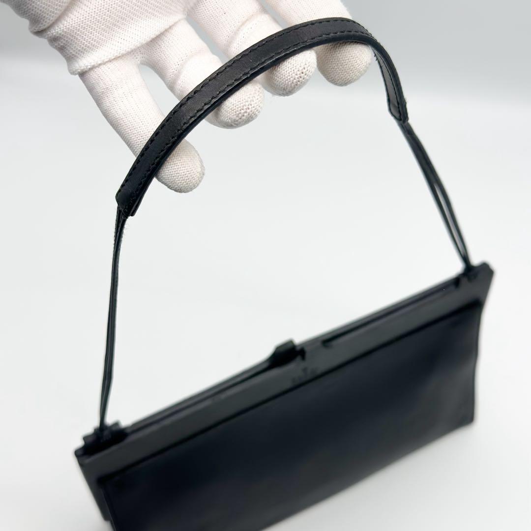 グッチ レザー ショルダーバッグ ハンドバッグ ブラック