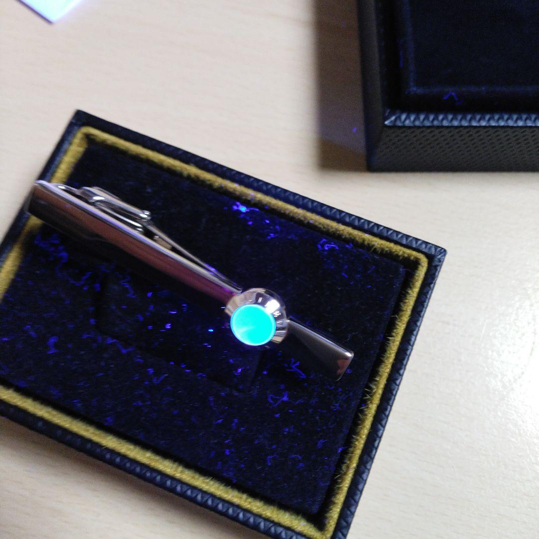 dunhill 925シルバー ネクタイピン　ホワイトシェル　白蝶貝