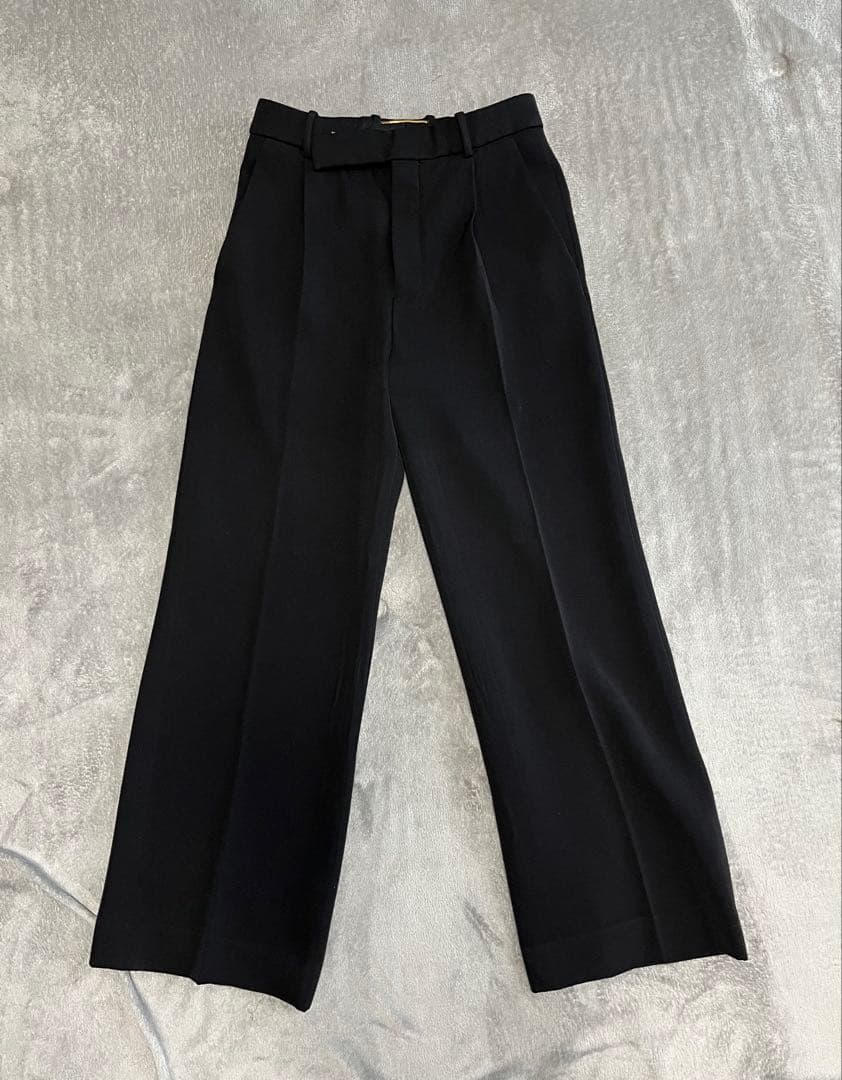 SAINT LAURENT PARIS 1タックウールスラックス