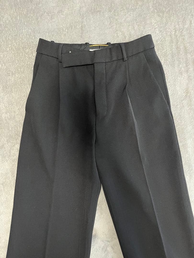 SAINT LAURENT PARIS 1タックウールスラックス