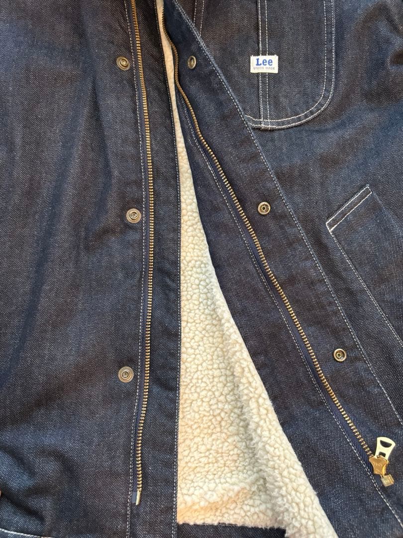 Lee ダークデニム カバーオール フード付き　Lサイズ　LT5016