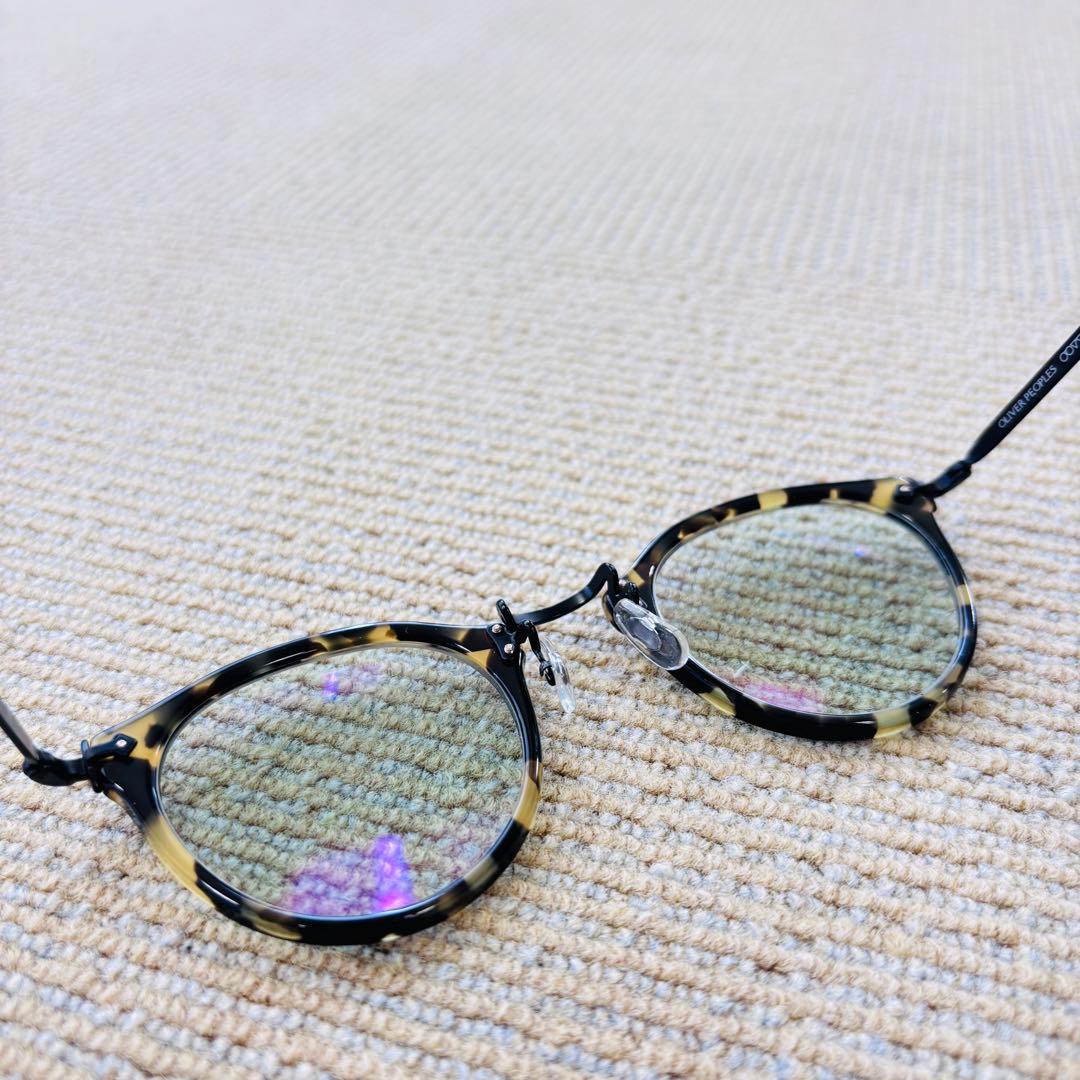 【極美品】OLIVER PEOPLES 505 雅 DTBK クリップオン付き