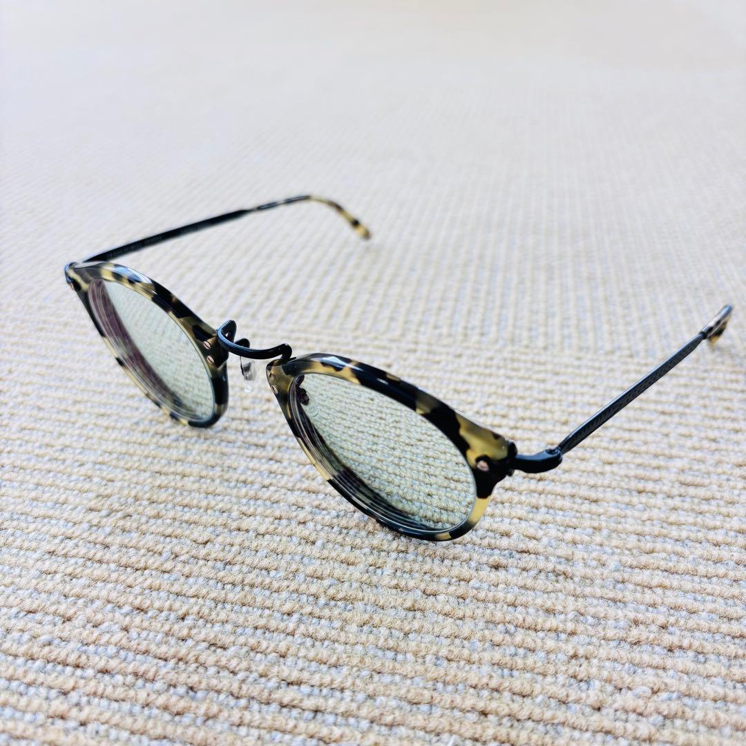 【極美品】OLIVER PEOPLES 505 雅 DTBK クリップオン付き