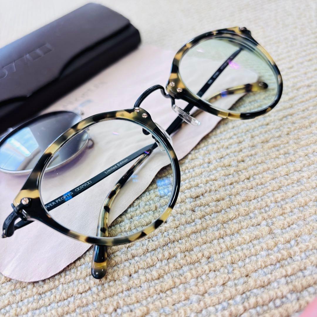 【極美品】OLIVER PEOPLES 505 雅 DTBK クリップオン付き